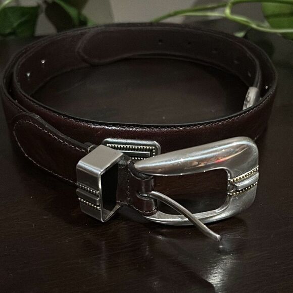 Vintage Fossil Men’s Brown Leather Belt 40” - Picture 1 of 6
